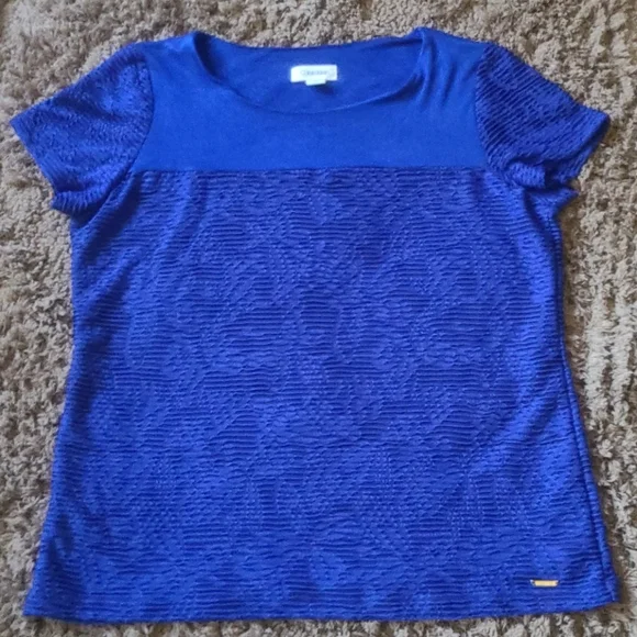🛍️2/$20 Calvin Klein Top Sz L - Picture 1 of 11
